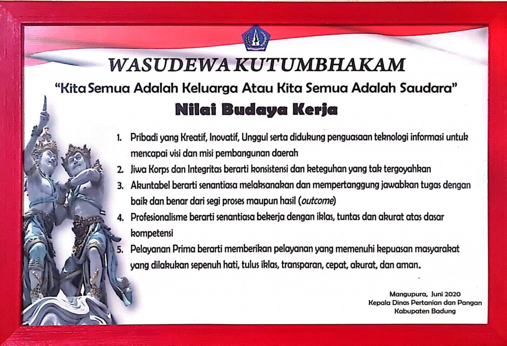 NILAI BUDAYA KERJA